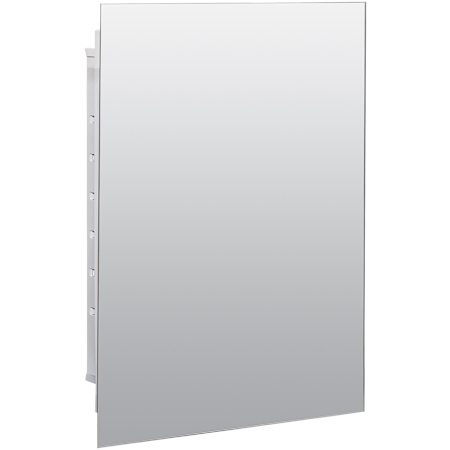 American Pride Horizon 16" x 22" Single Door Medicine Cabinet with Polished Edge Mirror and Glass Shelves White
