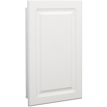 American Pride Raised Panel 16" x 26" Single Door Medicine Cabinet with White Raised Panel Door and Glass Shelves White