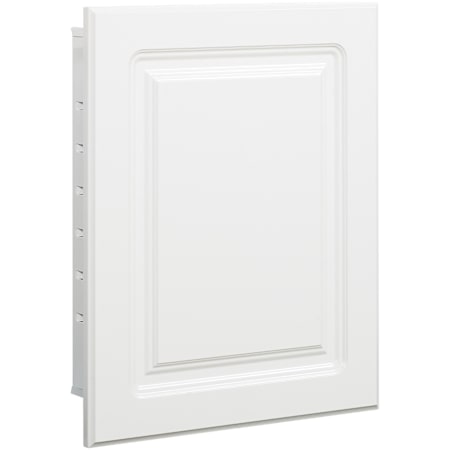 American Pride Raised Panel 16" x 20" Single Door Medicine Cabinet with White Raised Panel Door White