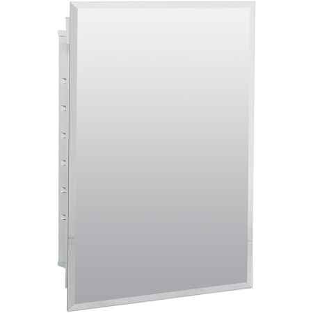 American Pride Harmony 16" x 22" Single Door Medicine Cabinet with Beveled Mirror White