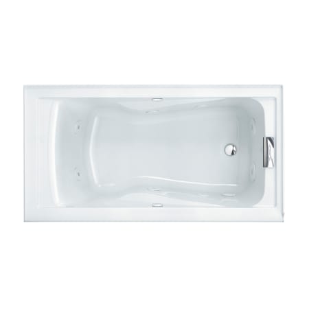 American Standard Evolution 60" Acrylic Whirlpool Bathtub with Right Hand Drain and EverClean Technology - Lifetime Warranty Arctic