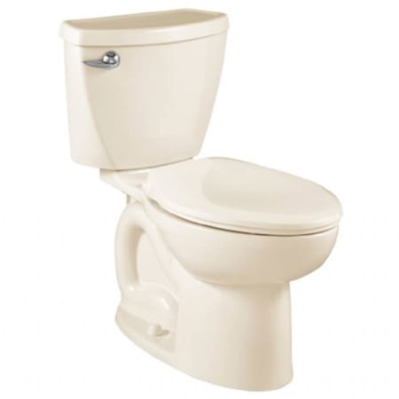 American Standard Cadet 3 Elongated Two-Piece Toilet with Performance Flushing System and EverClean Surface - Left-Mounted Tank Lever (12" Rough In) Linen