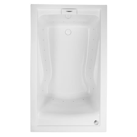 American Standard Evolution 60" Acrylic Air Bathtub with Heated Air Blower and EverClean Technology White