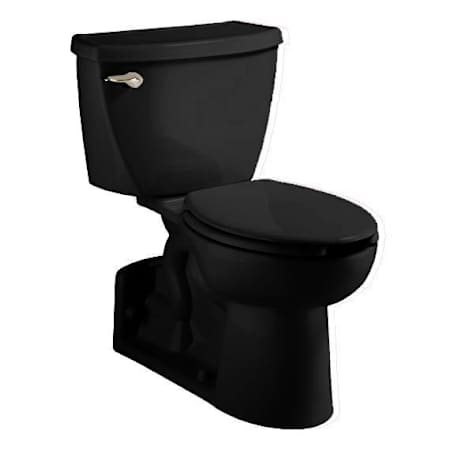 American Standard Cadet 1.6 GPF Toilet Tank Only with Right Mounted Trip Lever and Cover Locking Device Black