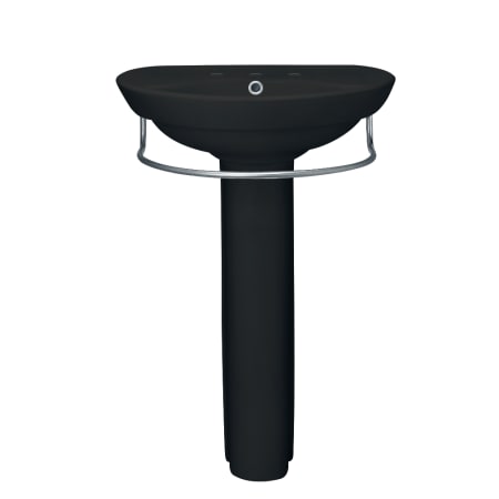 American Standard Ravenna Vitreous China Pedestal Sink with 8" Centers Black