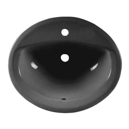 American Standard Aqualyn 20-3/8" Drop In Porcelain Bathroom Sink Black
