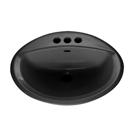 American Standard Aqualyn 20-3/8" Drop In Porcelain Bathroom Sink Black