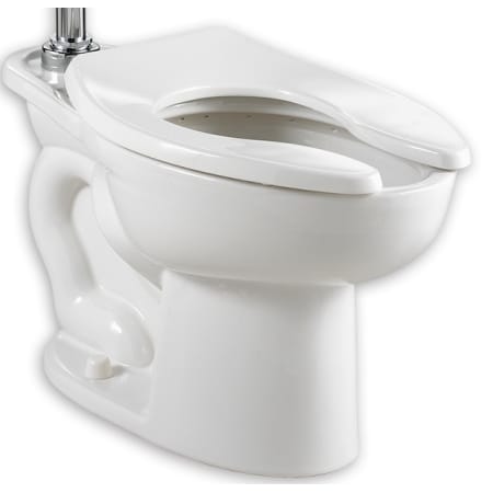 American Standard Madera Elongated Toilet Bowl Only With Rear Spud And Slotted Rim For Bedpan Holding - Less Seat and Flushometer White