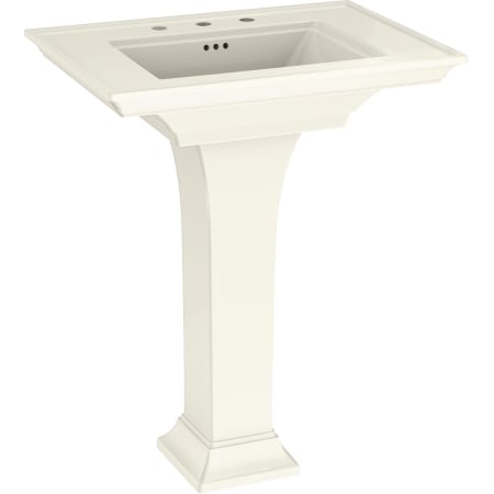 American Standard Town Square S 30" Rectangular Fireclay Pedestal Bathroom Sink with Overflow and 3 Faucets Holes at 8" Centers Linen
