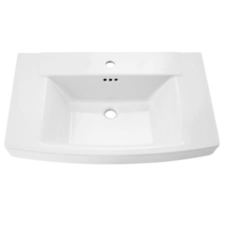 American Standard Townsend 30" Fireclay Pedestal Bathroom Sink with Single Faucet Hole and Overflow - Less Pedestal White
