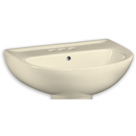 American Standard Evolution 22" Pedestal Vitreous China Bathroom Sink Top Only with Single Hole Faucet Mount Bone