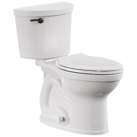 American Standard Champion Vitreous China 1.28 GPF Two Piece Elongated Toilet with Left Hand Lever White