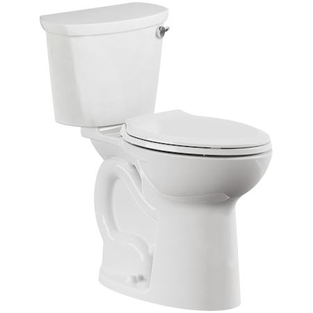 American Standard Cadet 1.28 GPF Two Piece Elongated Toilet with Right Hand Lever White