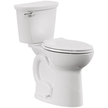 American Standard Cadet 1.28 GPF Two Piece Elongated Toilet with Left Hand Lever and EverClean Surface White