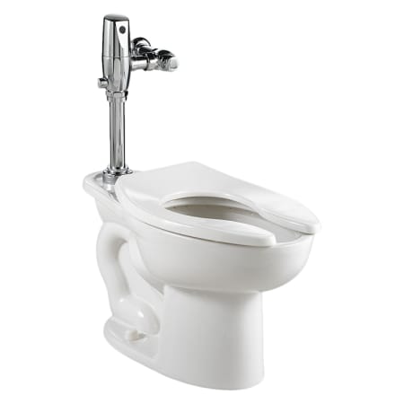 American Standard Madera 1.1 GPF One Piece Floor Mounted Electronic Elongated High Top Spud Bowl Toilet and Selectronic Flush Valve - Less Seat White