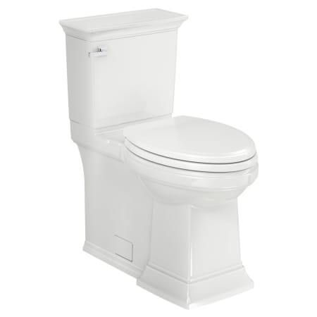 American Standard Town Square S 1.28 GPF Two Piece Elongated Chair Height Toilet with Left Hand Lever - Seat Included White