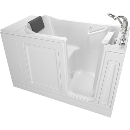 American Standard Luxury 48" Walk-In Air Bathtub with Right-Hand Drain, Comfort Jets, and Quick Drain Pump - Roman Tub Filler and Handshower Included White