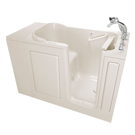 American Standard 48" Alcove Fiberglass Air / Whirlpool Walk in Tub with Right Drain , Drain Assembly, and Overflow Linen