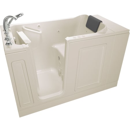 American Standard Luxury 50-1/2" Walk-In Whirlpool / Air Bathtub with Left-Hand Drain, Chromatherapy, and Quick Drain Pump - Roman Tub Filler and Handshower Included Linen