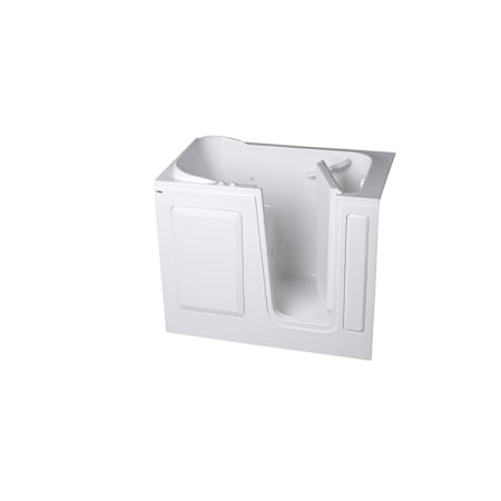 American Standard Safety Tubs 52" Walk In Air Bathtub with Left-Side Seat for Three Wall Alcove Installation with Right Drain White
