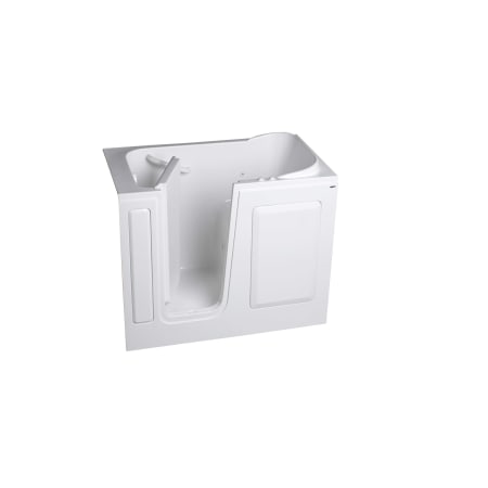 American Standard Safety Tubs 52" Walk In Whirlpool Bathtub with Right-Side Seat for Three Wall Alcove Installation with Left Drain White