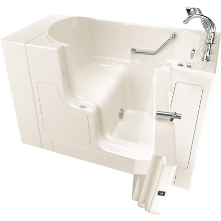 American Standard Value 52" Walk-In Air Bathtub with Right-Hand Drain, Comfort Jets, and Quick Drain Pump - Roman Tub Filler and Handshower Included Linen / Polished Chrome