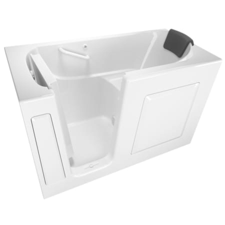 American Standard Premium Three Wall Alcove Fiberglass Soaking Walk-In Tub with Left Drain - Includes Drain Assembly White