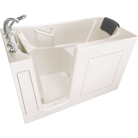 American Standard Premium 60" Walk-In Soaking Bathtub with Left-Hand Drain and Quick Drain Pump - Roman Tub Filler and Handshower Included Linen
