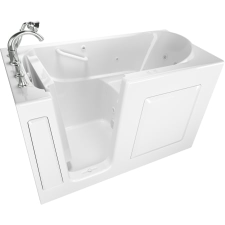 American Standard Value 60" Gelcoat Walk-In Air / Whirlpool Bathtub for Alcove Installation with Left Drain White