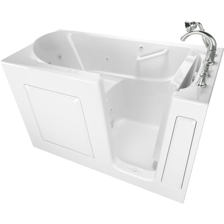 American Standard Value 60" Gelcoat Walk-In Air / Whirlpool Bathtub for Alcove Installation with Right Drain White