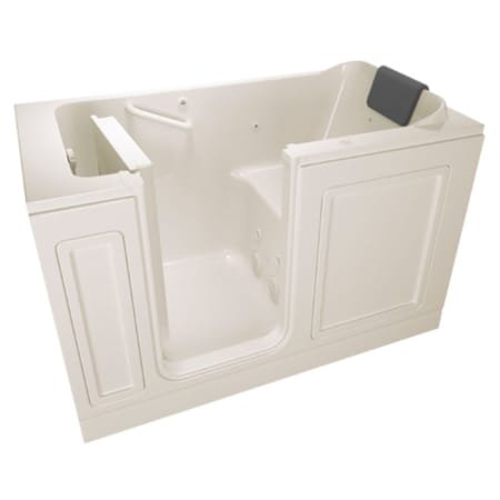 American Standard Three Wall Alcove Acrylic Whirlpool Walk-In Tub with Left Drain Linen