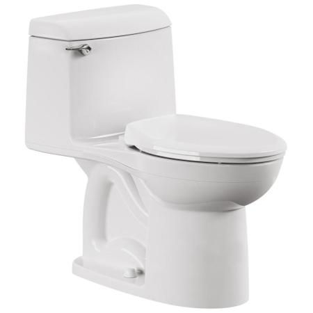 American Standard Champion Vitreous China 1.6 GPF One Piece Elongated Toilet with Left Hand Lever - Seat Included White