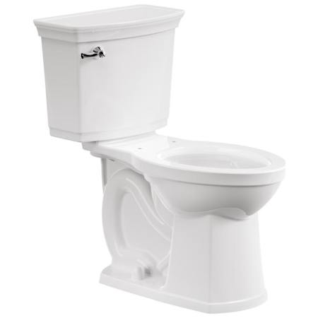 American Standard Vormax Vitreous China 1.28 GPF Two Piece Elongated Toilet with Left Hand Lever - Seat Included White