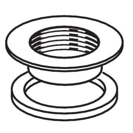 American Standard Flange Assembly for Portsmouth Lavatory Faucets Brushed Nickel