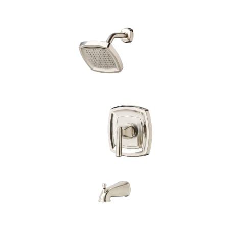 American Standard Edgemere Tub and Shower Trim Package with 2.5 GPM Single Function Shower Head Brushed Nickel
