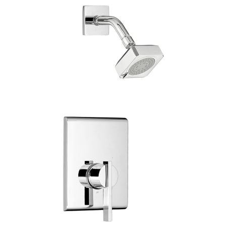American Standard Times Square Shower Only Trim Package with 1.75 GPM Multi Function Shower Head Polished Chrome
