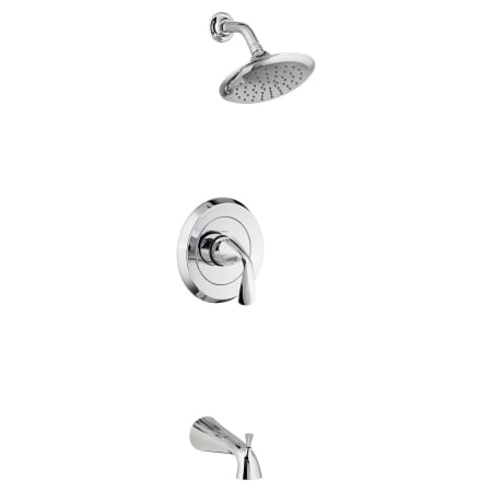 American Standard Fluent Tub and Shower Trim Package with 2.5 GPM Single Function Shower Head Polished Chrome