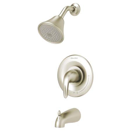 American Standard Reliant 3 Tub and Shower Trim Package with 1.75 GPM Single Function Shower Head Brushed Nickel
