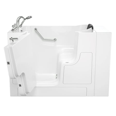 American Standard Gelcoat Premium Series 30 x 52 Inch Walk-In Tub with Soaker System - Left-Hand Drain with Faucet White