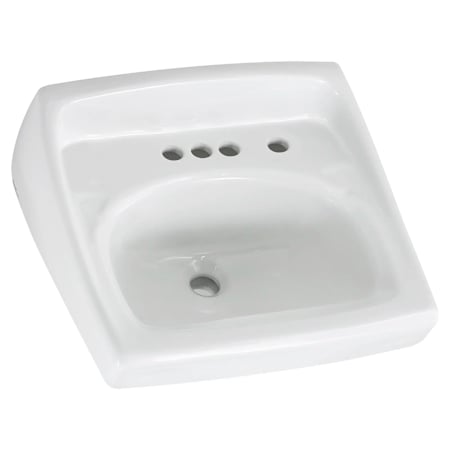 American Standard Lucerne 20-1/2" Wall Mounted Porcelain Bathroom Sink White