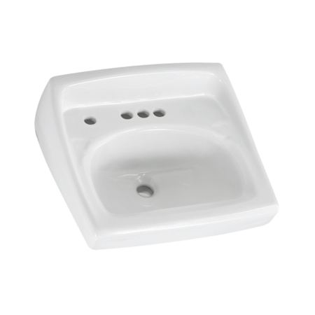 American Standard Lucerne 20-1/2" Wall Mounted Porcelain Bathroom Sink White