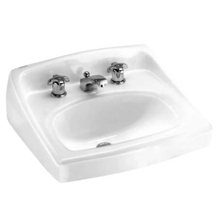 American Standard Lucerne 20-1/2" Wall Mounted Porcelain Bathroom Sink White