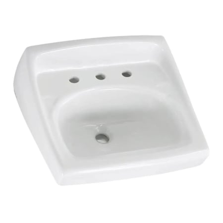 American Standard Lucerne 20-1/2" Wall Mounted Porcelain Bathroom Sink White