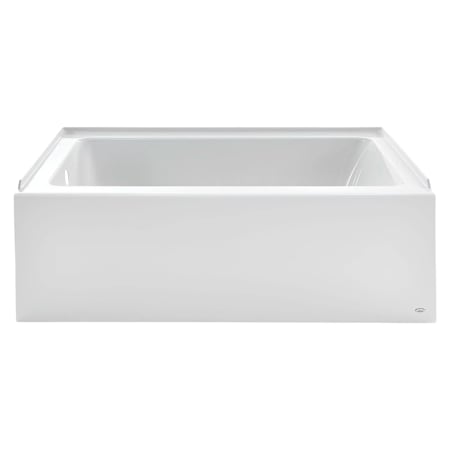 American Standard Studio 60" Soaking Bathtub for Three Wall Alcove Installation with Left Drain White