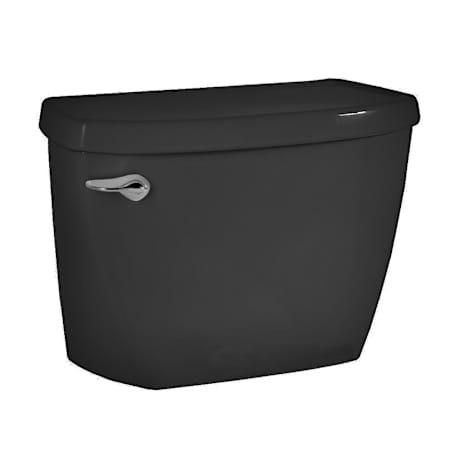 American Standard Yorkville Vitreous China Toilet Tank Only with Left Mounted Trip Lever, 1.1 gpf Black
