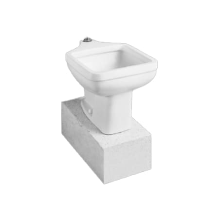 American Standard Floor Mounted Pedestal Only for the American Standard 9504.999 Clinic Service Sink White