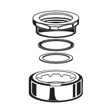 American Standard Escutcheon Kit for Selectronic Proximity Flush Valves Chrome