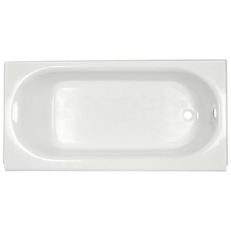 American Standard Bathing Princeton 60" Three Wall Alcove Enameled Steel Soaking Tub with Right Drain, Drain Assembly, and Overflow White