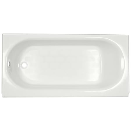 American Standard Bathing Princeton 60" Three Wall Alcove Enameled Steel Soaking Tub with Left Drain and Overflow White