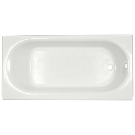 American Standard Bathing Princeton 60" Three Wall Alcove Enameled Steel Soaking Tub with Right Drain, Drain Assembly, and Overflow White